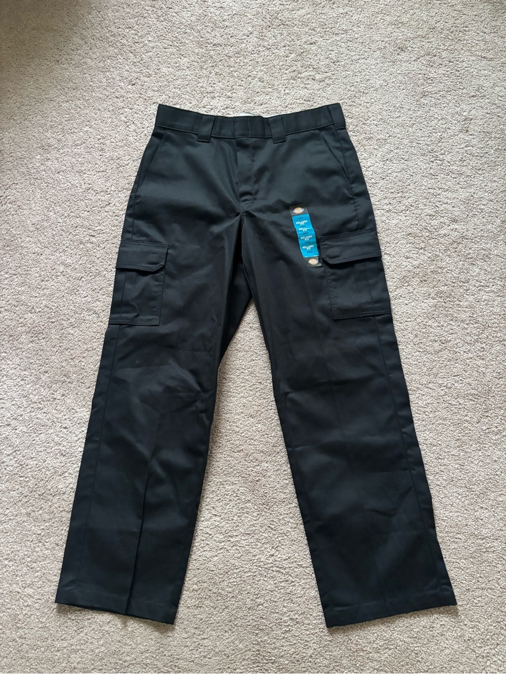 Dickie’s Men's Black Cargo Work Pants - Classic Utility Style